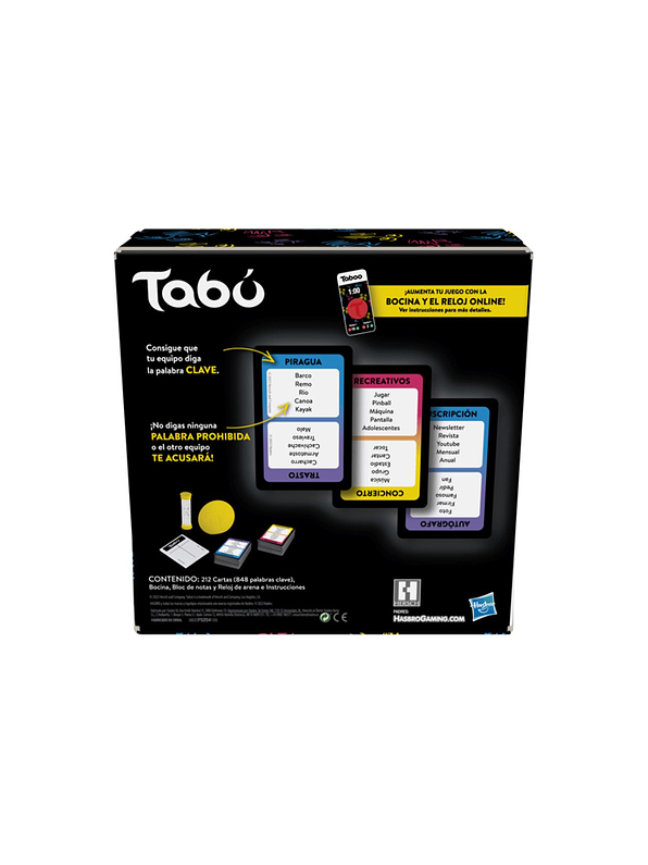 Taboo Palabras Prohibidas Hasbro Gaming 4