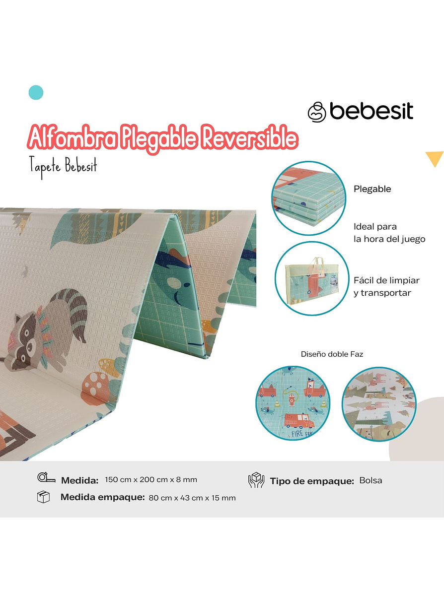 Alfombra Plegable Reversible Sail/fox 13