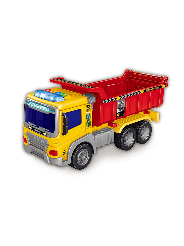 Vehículo De La Ciudad Volqueta Luces Y Sonidos Ultrax 1