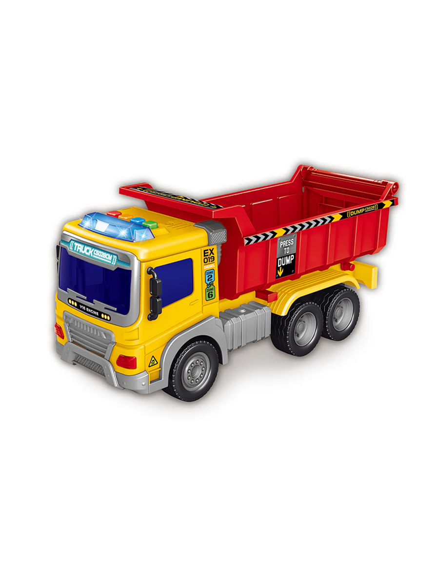Vehículo De La Ciudad Volqueta Luces Y Sonidos Ultrax 1