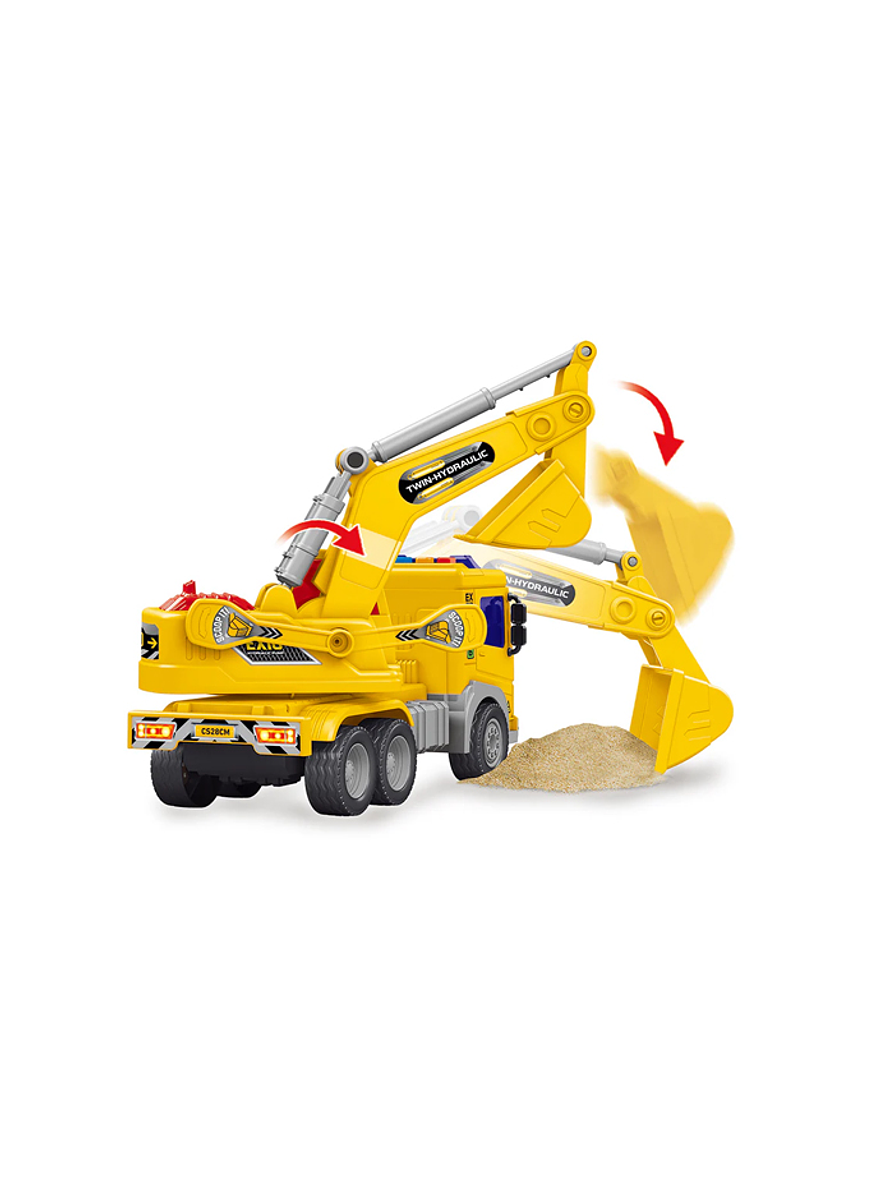 Vehículo De La Ciudad Excavadora Luces y Sonidos Ultrax 2