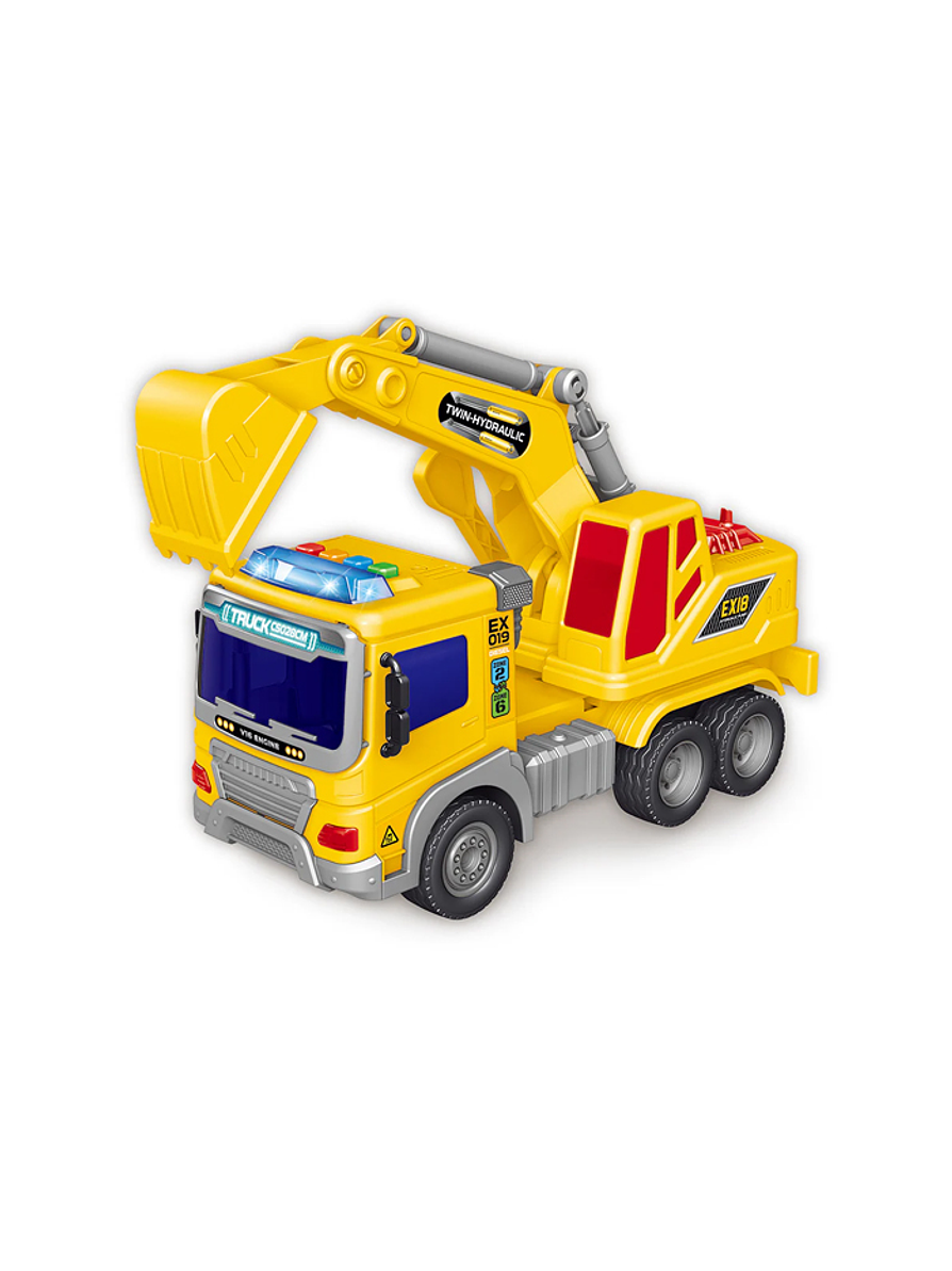 Vehículo De La Ciudad Excavadora Luces y Sonidos Ultrax 1