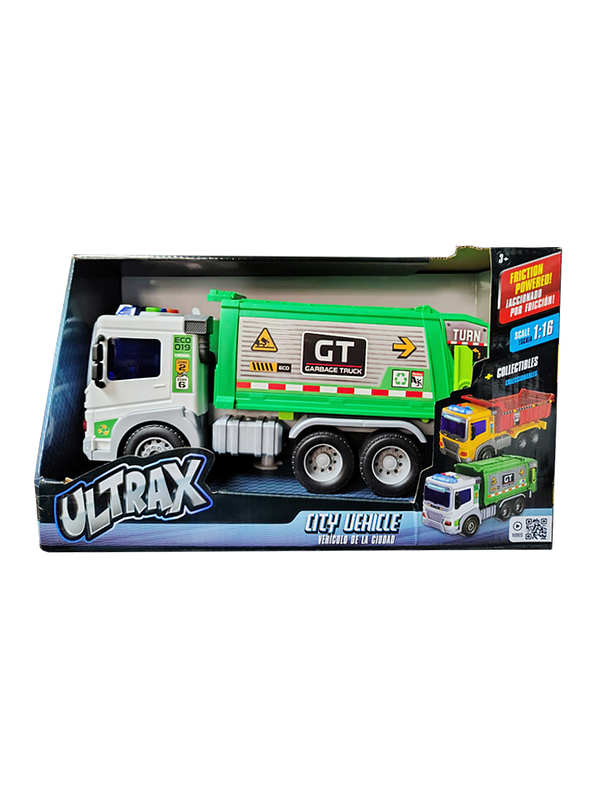 Vehículo De La Ciudad Recolector de basura Luces y Sonidos 2