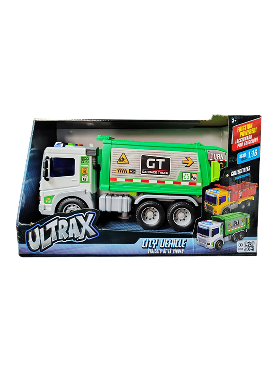 Vehículo De La Ciudad Recolector de basura Luces y Sonidos 2