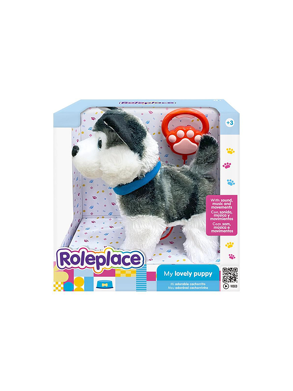 Mi Adorable Cachorrito Lobo Con Musica y Movimiento 1