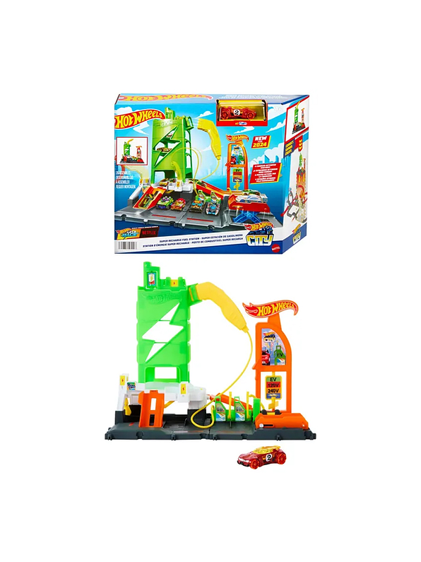 Hot Wheels Super Estación de Combustible 1