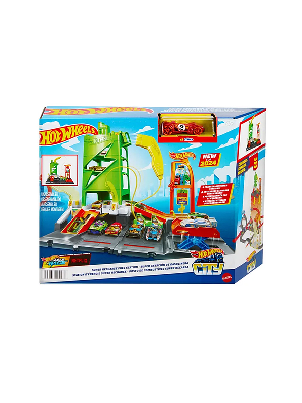 Hot Wheels Super Estación de Combustible 5