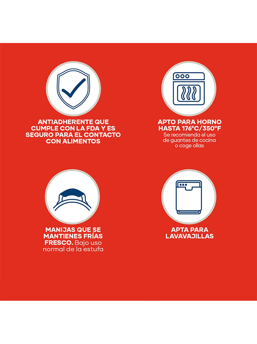 Batería de Cocina Antiadherente 12 Piezas Faberware 5
