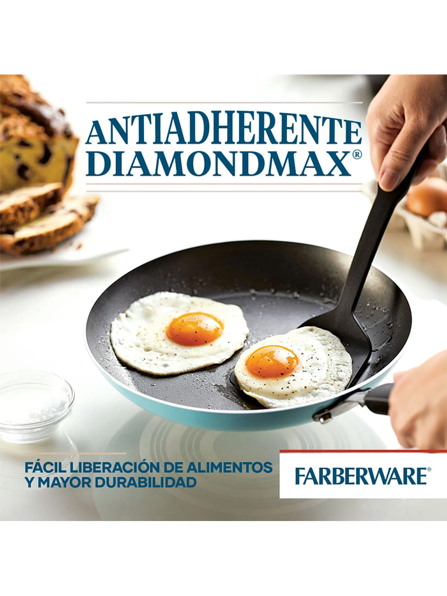 Batería de Cocina Antiadherente 12 Piezas Faberware 2