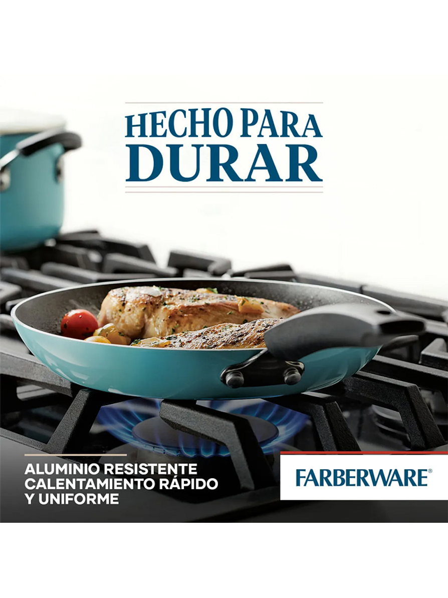Batería de Cocina Antiadherente 12 Piezas Faberware 4