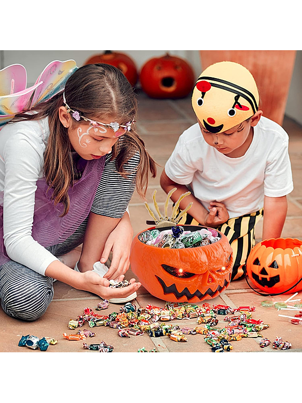 Adorno Decorativo de Halloween Para Dulces Calabaza  5