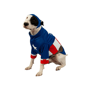 Disfraz Para Perro De Capitán América 