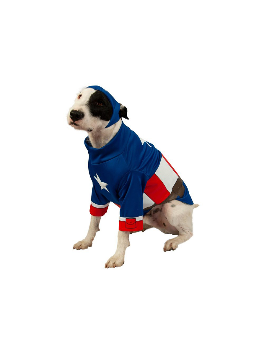 Disfraz Para Perro De Capitán América  1