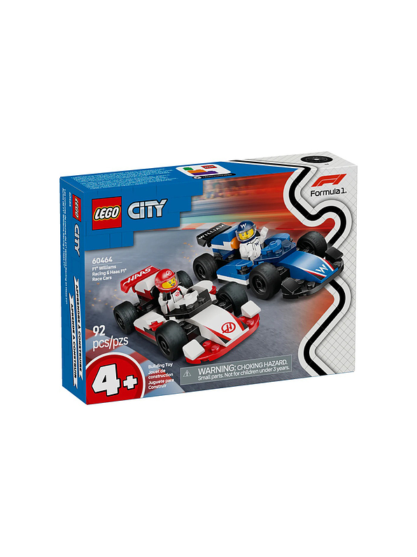 Lego City Coches F1 Williams Racing y Haas F1  1