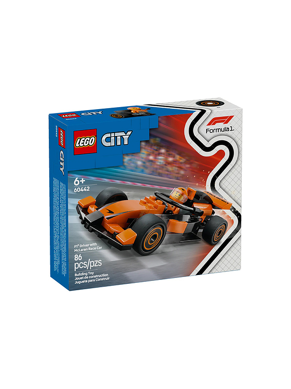 Lego City Piloto F1 Con Coche Mclaren 1