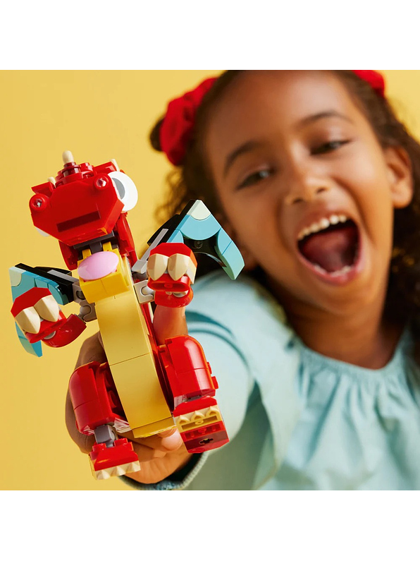 Lego Creator Dragón Rojo  4