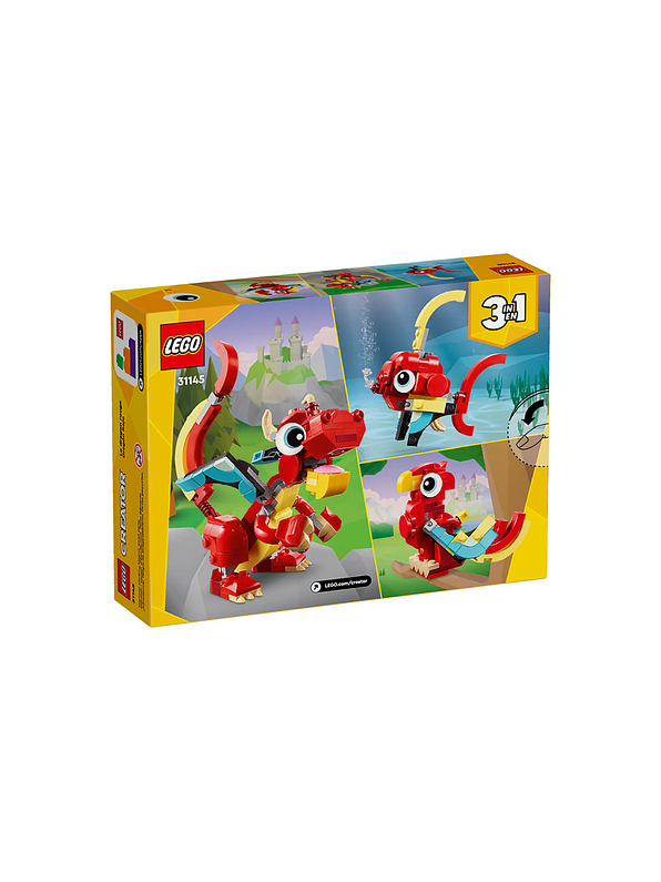 Lego Creator Dragón Rojo  3
