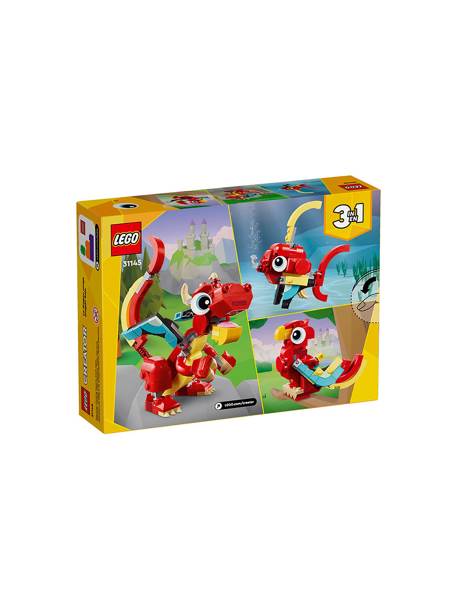 Lego Creator Dragón Rojo  3