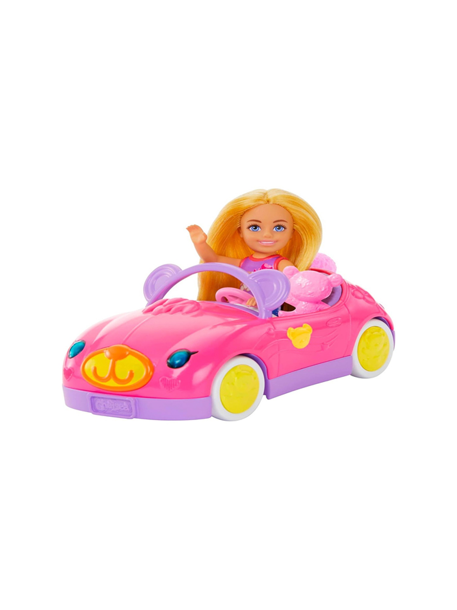 Barbie Chelsea Con Coche Rosa 2