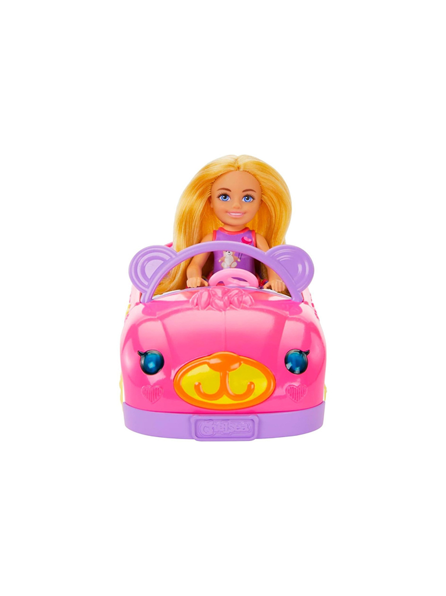 Barbie Chelsea Con Coche Rosa 3