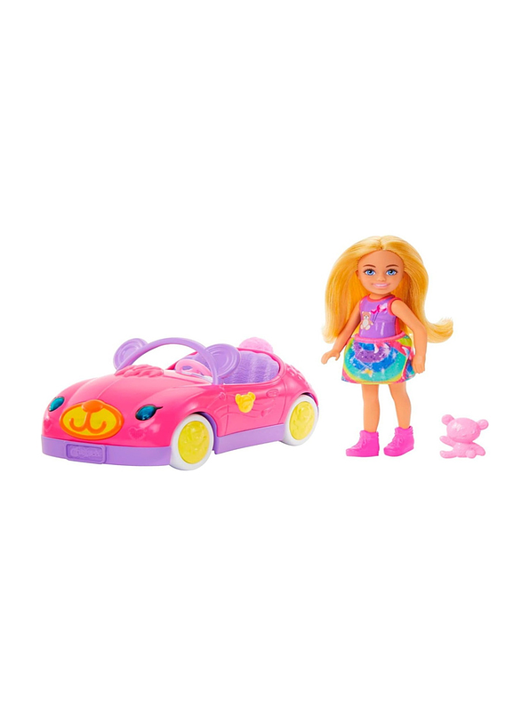 Barbie Chelsea Con Coche Rosa 1