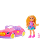 Barbie Chelsea Con Coche Rosa - Miniatura 1