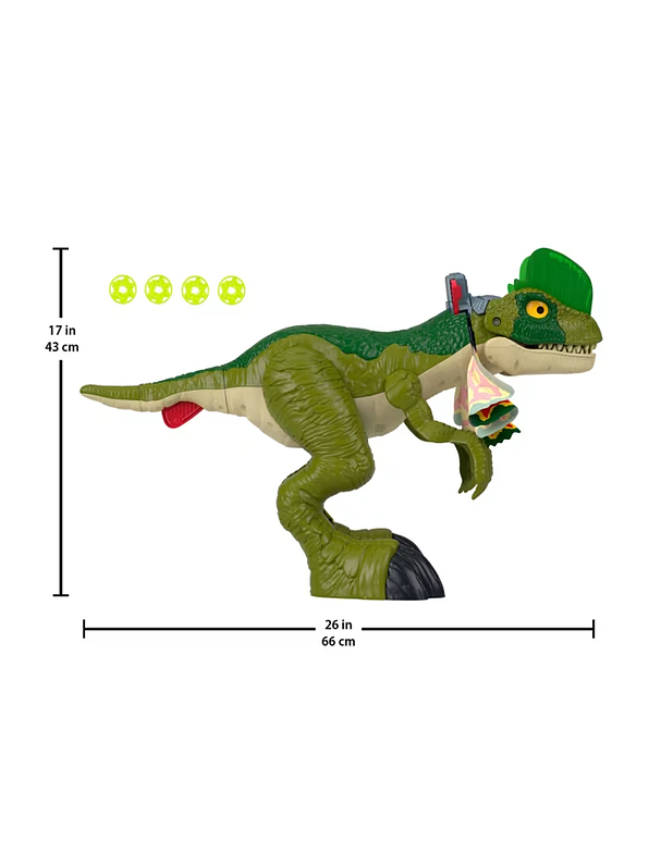 Jurassic Word Imaginext Dilophosaurus Ataca Luces y Sonidos 5