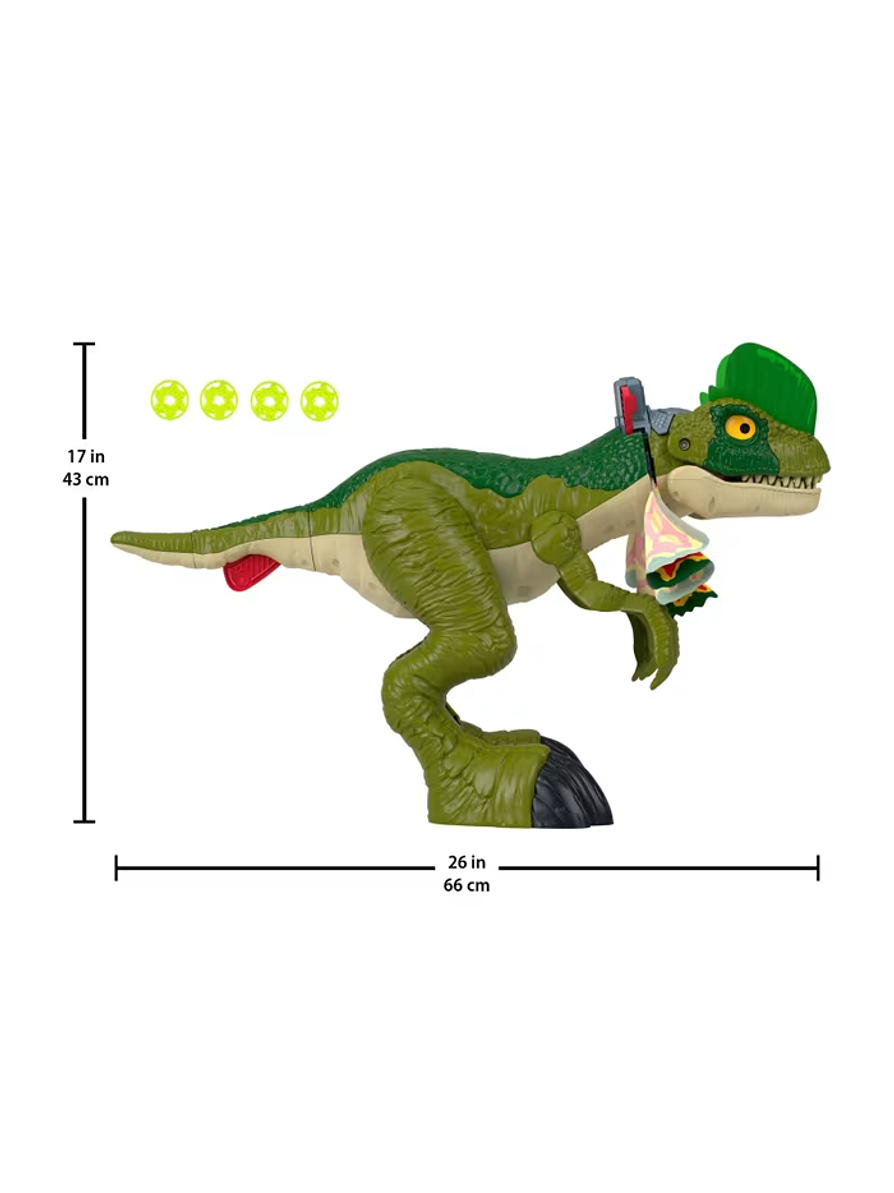 Jurassic Word Imaginext Dilophosaurus Ataca Luces y Sonidos 5