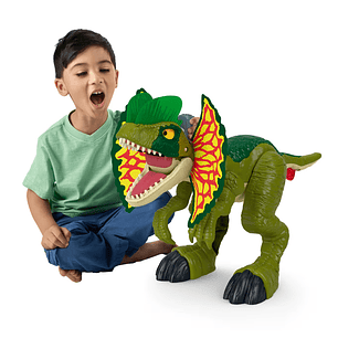 Jurassic Word Imaginext Dilophosaurus Ataca Luces y Sonidos