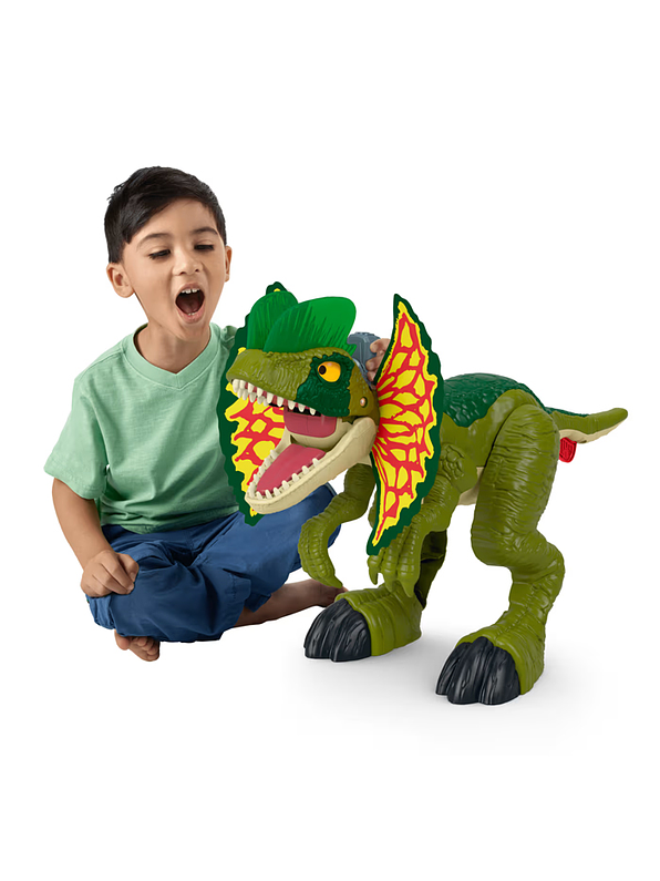 Jurassic Word Imaginext Dilophosaurus Ataca Luces y Sonidos 1