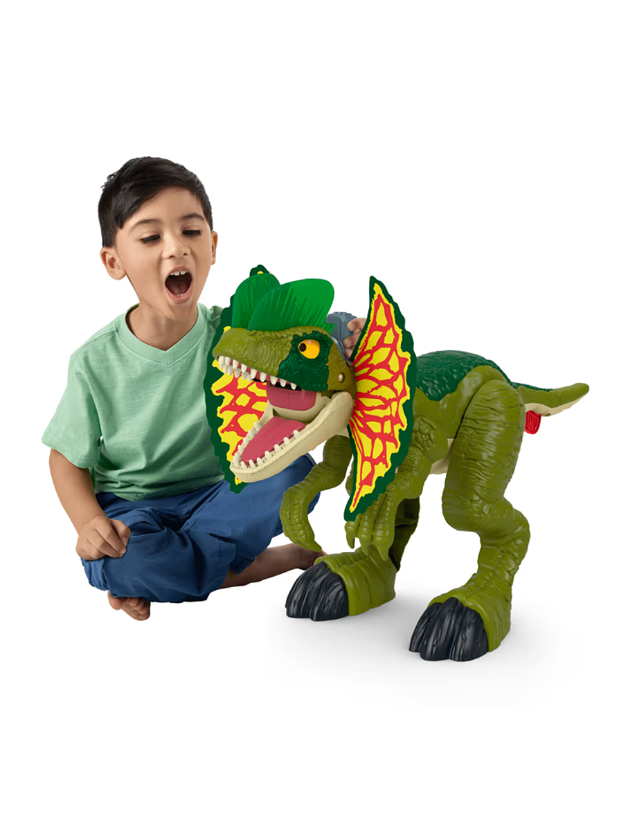 Jurassic Word Imaginext Dilophosaurus Ataca Luces y Sonidos 1