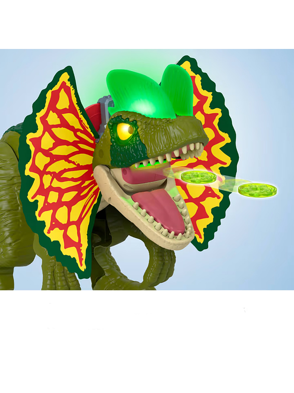 Jurassic Word Imaginext Dilophosaurus Ataca Luces y Sonidos 4