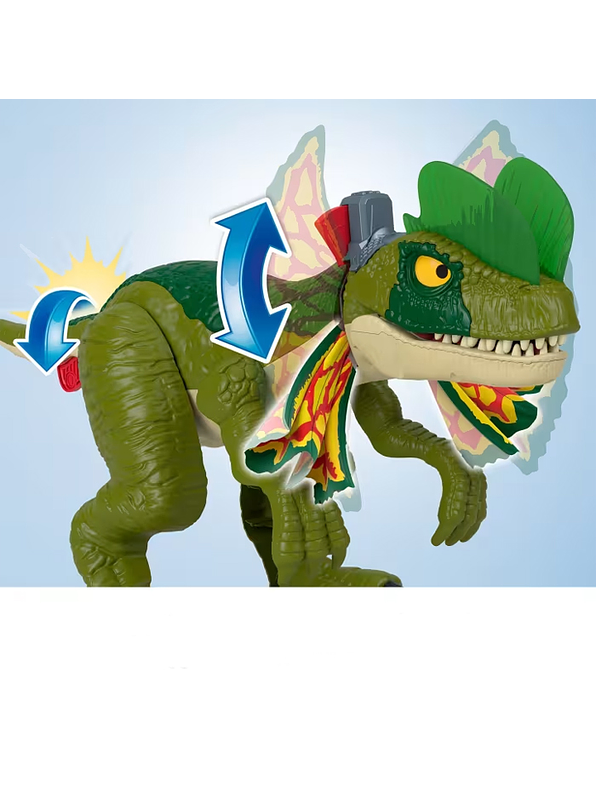 Jurassic Word Imaginext Dilophosaurus Ataca Luces y Sonidos 2