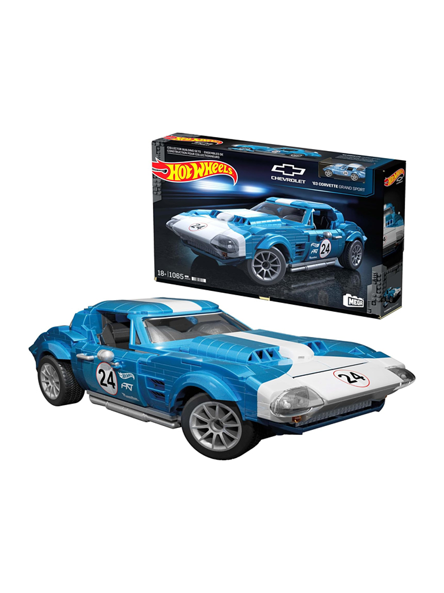 Mega Hot Wheels Corvette Grand Sport 1060 Piezas 1