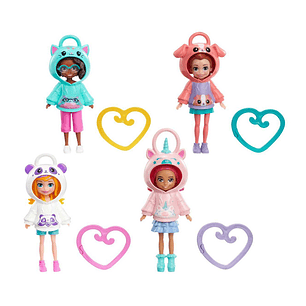 Polly Pocket Mini Muñeca Sudadera Con Capucha Surtidas