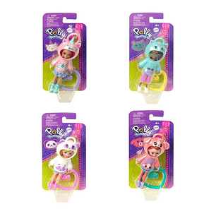 Polly Pocket Mini Muñeca Sudadera Con Capucha Surtidas