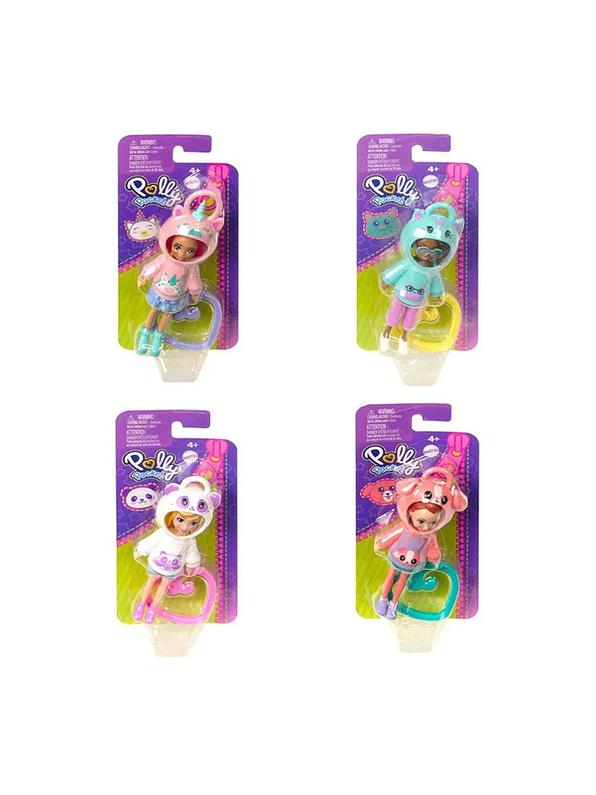 Polly Pocket Mini Muñeca Sudadera Con Capucha Surtidas 2