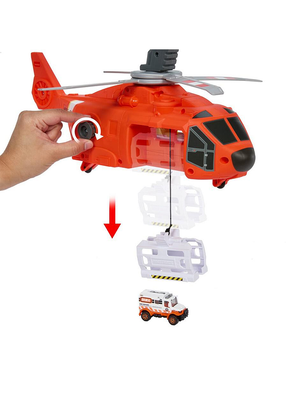 Matchbox Helicóptero De Rescate 4