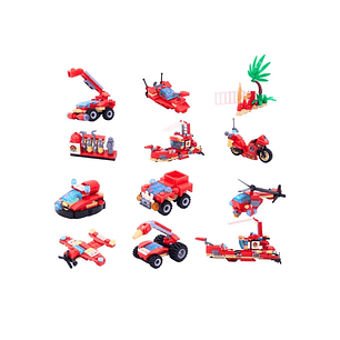 Building Block Fire Rescue 412 Piezas