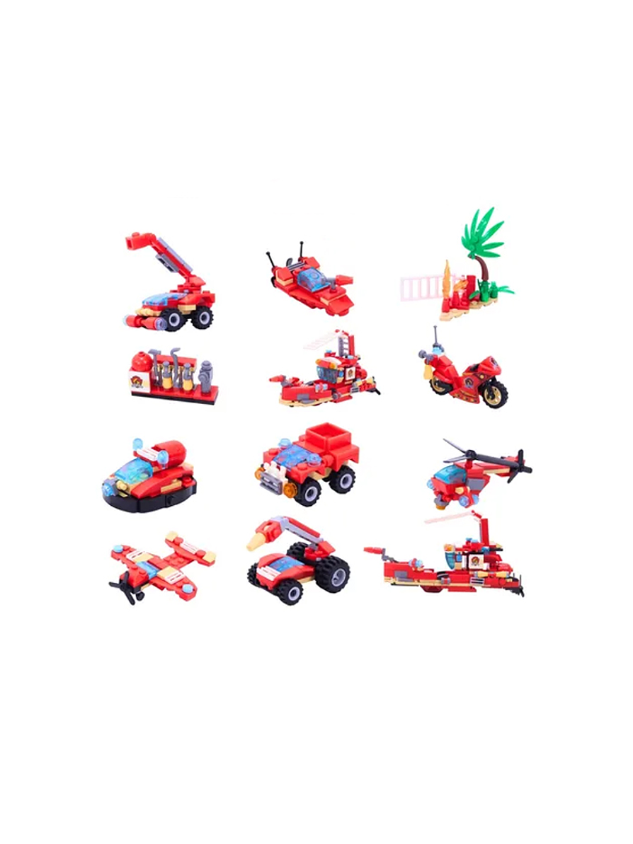 Building Block Fire Rescue 412 Piezas 2