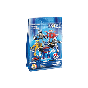 Building Block Guerreros Robots 342 Piezas