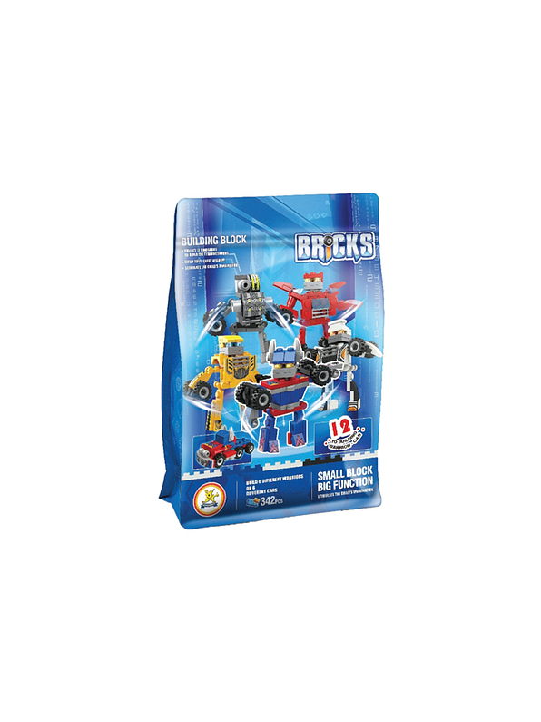 Building Block Guerreros Robots 342 Piezas 1