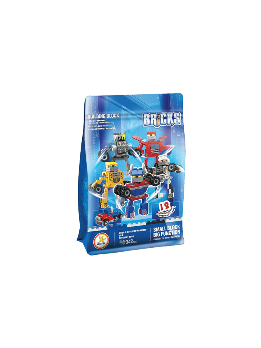 Building Block Guerreros Robots 342 Piezas 1