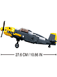 Model Bricks Avioneta De Combate 289 Piezas  - Miniatura 2