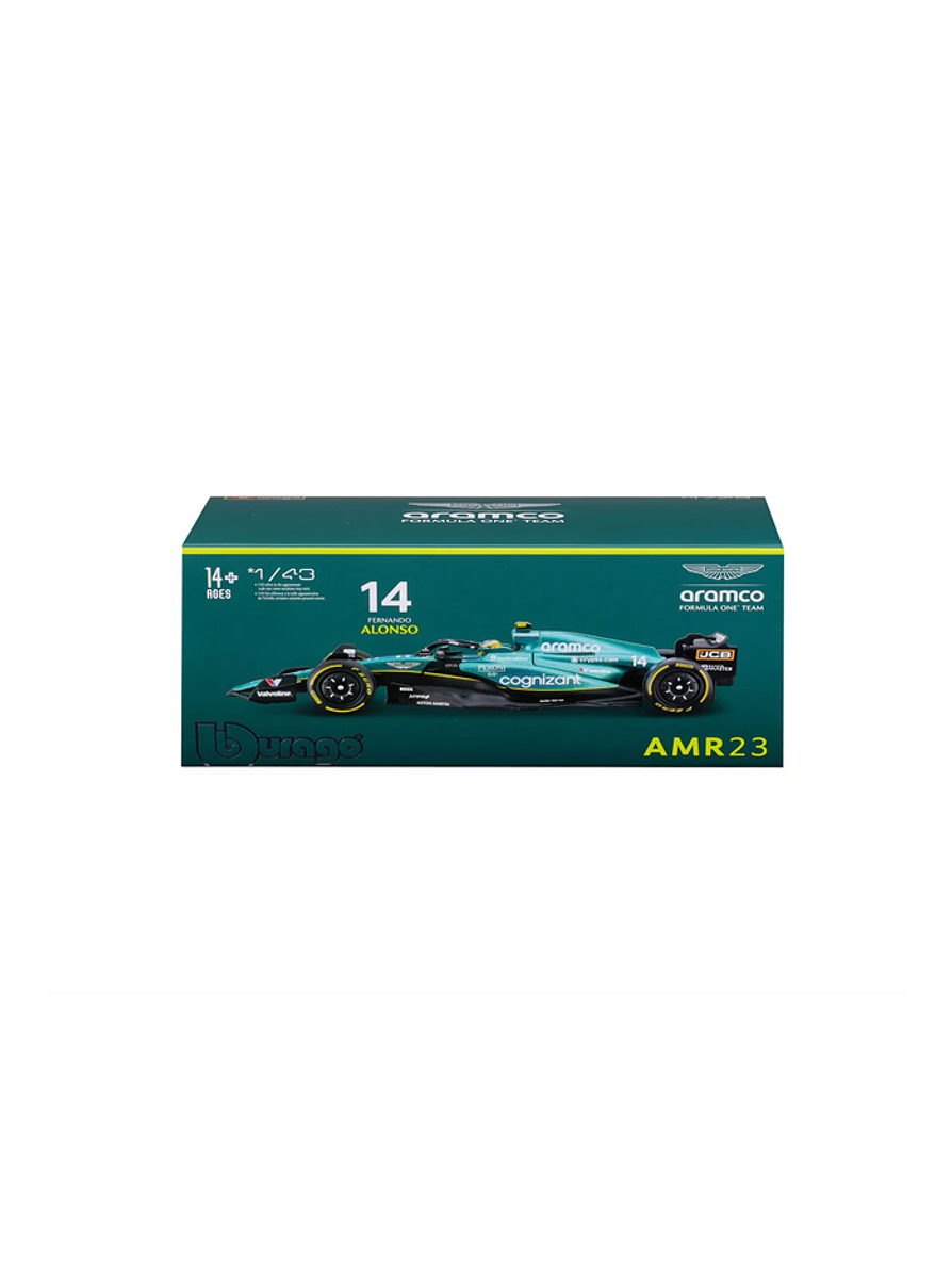 Vehículo Aston Martin F1 Team Modelo AMR23 1:43 Fernando Alonso  4