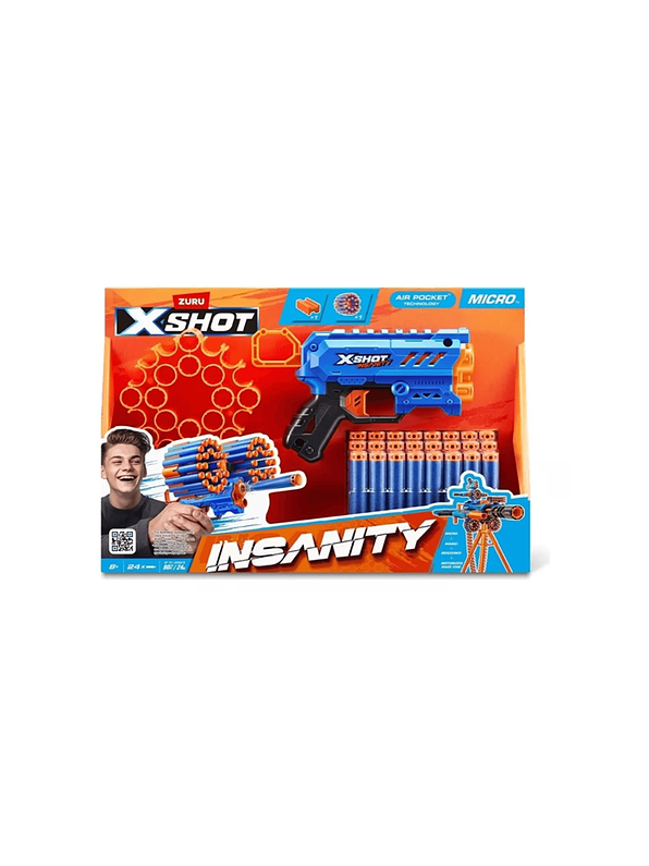 Lanzador De Dardos Xshot Micro Insanity 3