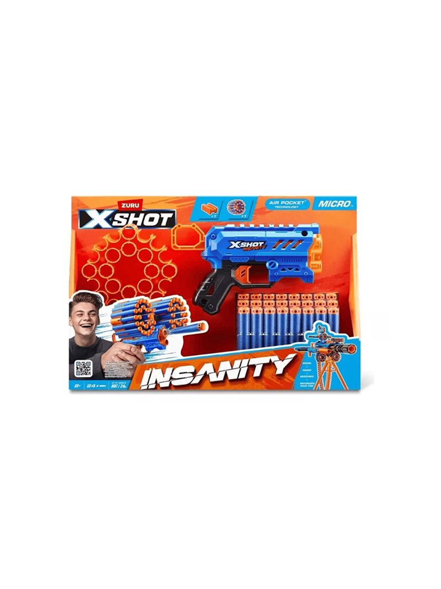 Lanzador De Dardos Xshot Micro Insanity 3