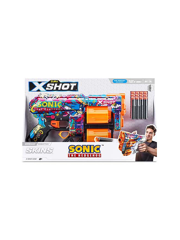 Lanzador De Dardos Xshot Hyper Spike Skin Sonic 1