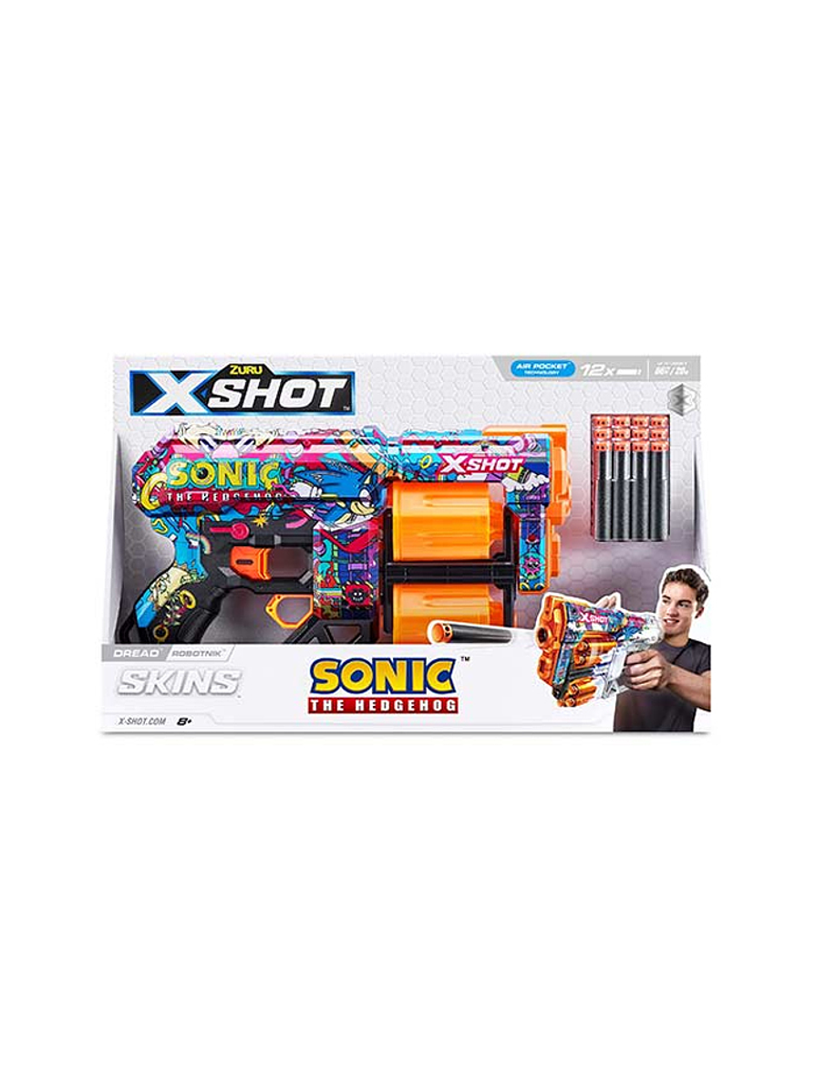 Lanzador De Dardos Xshot Hyper Spike Skin Sonic 1