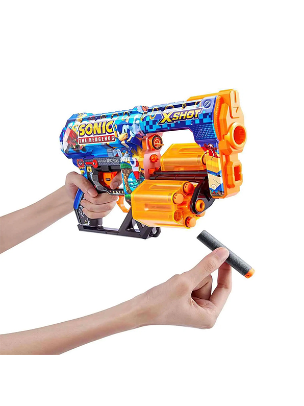 Lanzador De Dardos Xshot Hyper Spike Skin Sonic 2